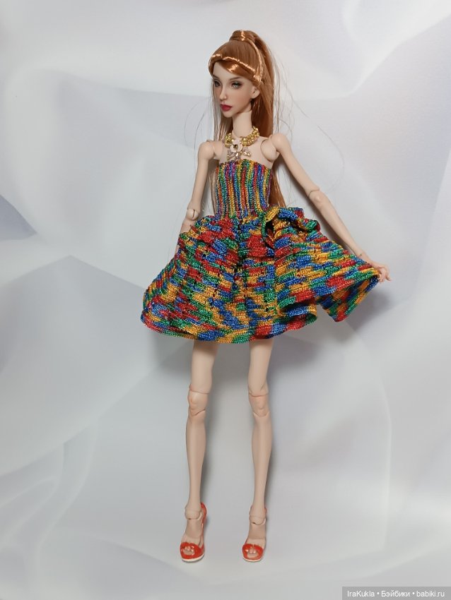 Цветное платье — Одежда и обувь для кукол BJD (БЖД): 1/3