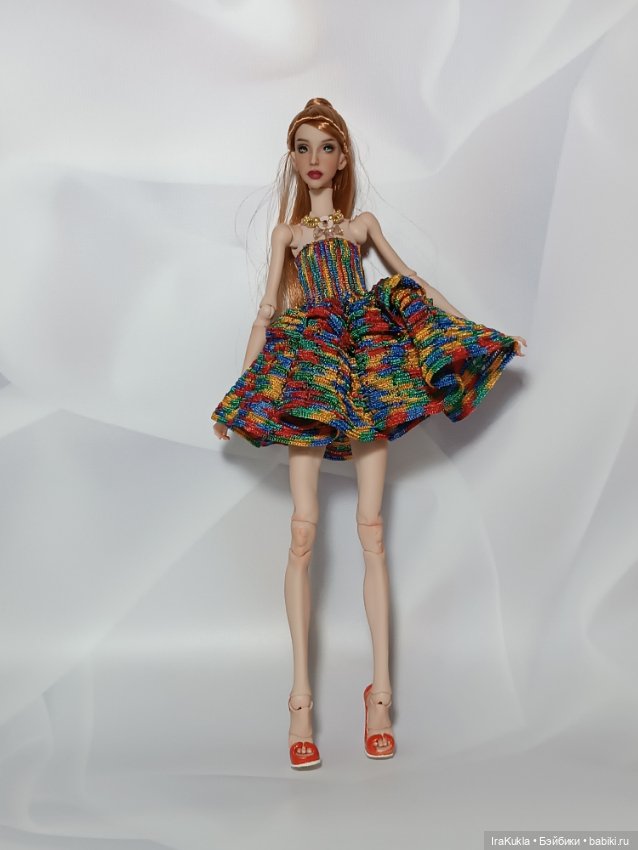 Цветное платье — Одежда и обувь для кукол BJD (БЖД): 1/3