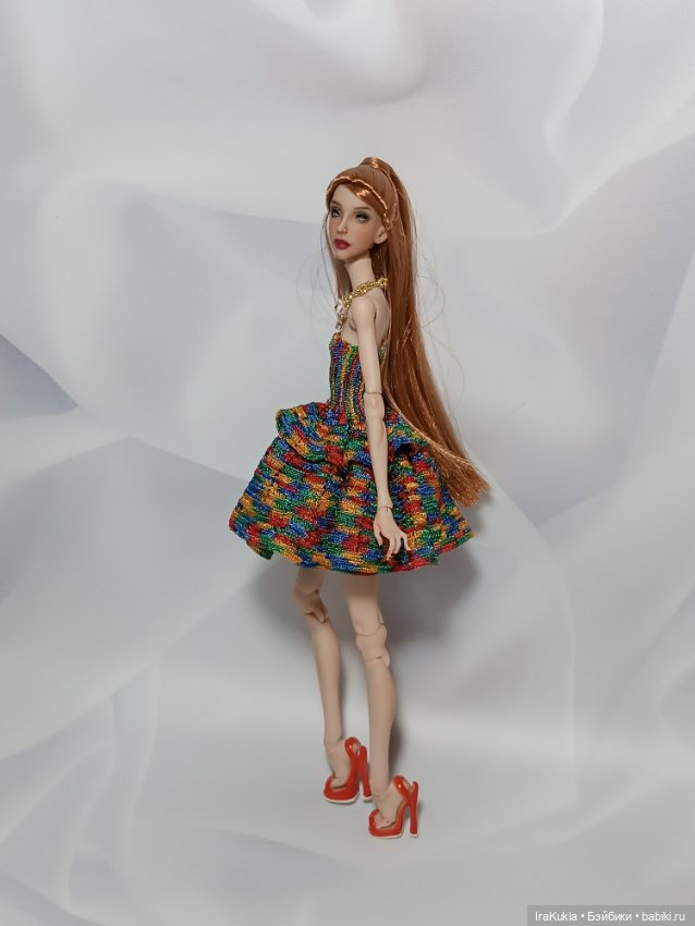 Цветное платье — Одежда и обувь для кукол BJD (БЖД): 1/3 (фото 4)