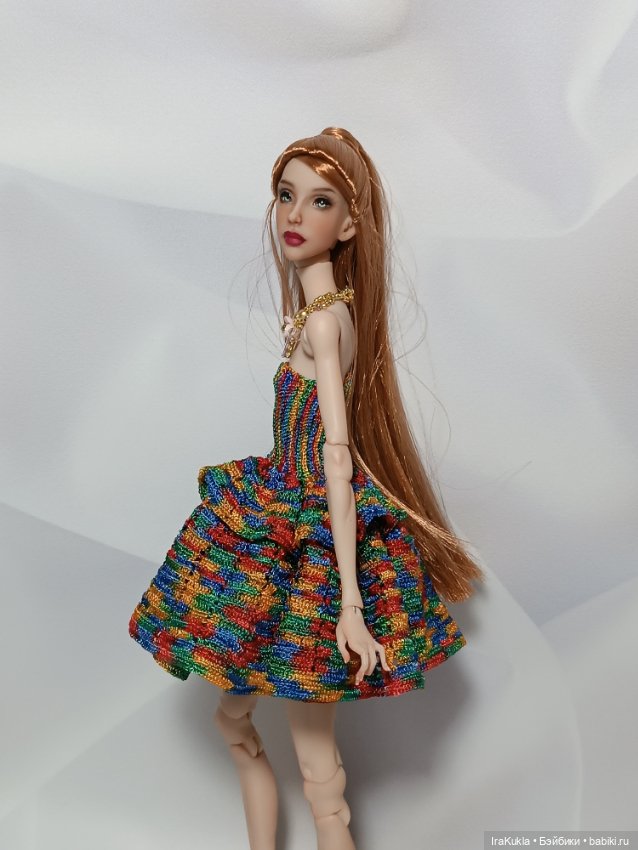Цветное платье — Одежда и обувь для кукол BJD (БЖД): 1/3 (фото 6)