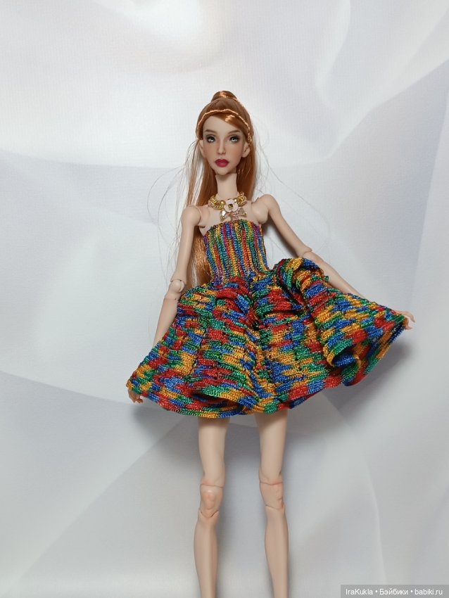 Цветное платье — Одежда и обувь для кукол BJD (БЖД): 1/3