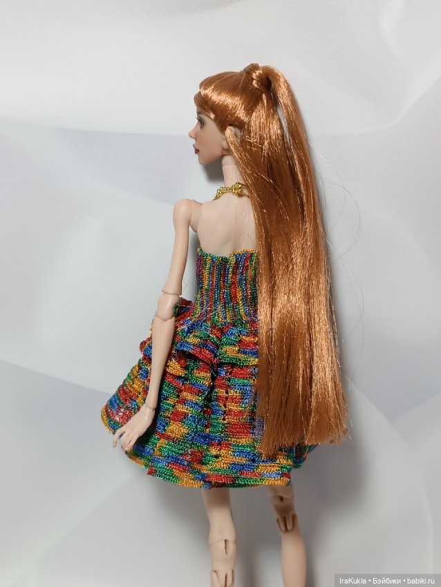 Цветное платье — Одежда и обувь для кукол BJD (БЖД): 1/3 (фото 9)