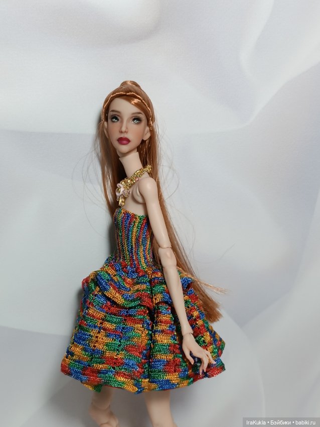 Цветное платье — Одежда и обувь для кукол BJD (БЖД): 1/3 (фото 10)