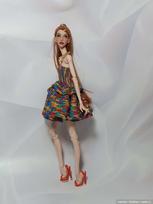 Цветное платье — Одежда и обувь для кукол BJD (БЖД): 1/3 (фото 5)