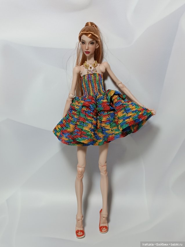 Цветное платье — Одежда и обувь для кукол BJD (БЖД): 1/3