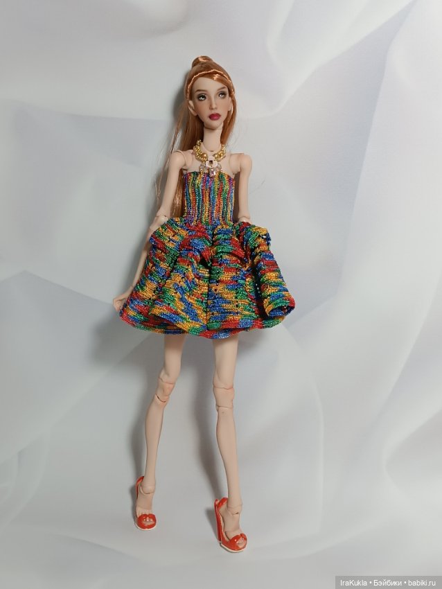 Цветное платье — Одежда и обувь для кукол BJD (БЖД): 1/3