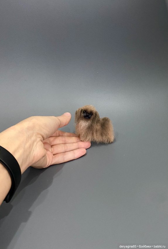 Пекинес — Валяные игрушки из шерсти: сухое валяние (фото 2)