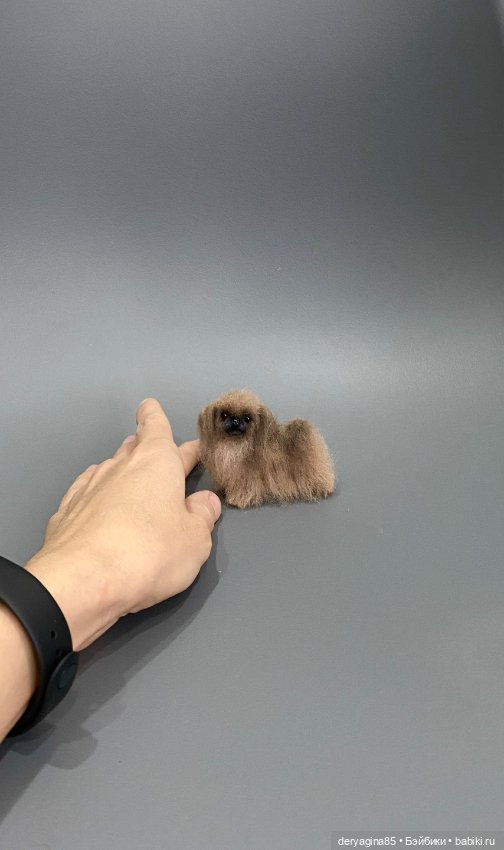 Пекинес — Валяные игрушки из шерсти: сухое валяние