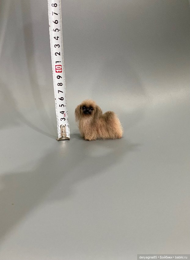Пекинес — Валяные игрушки из шерсти: сухое валяние (фото 7)