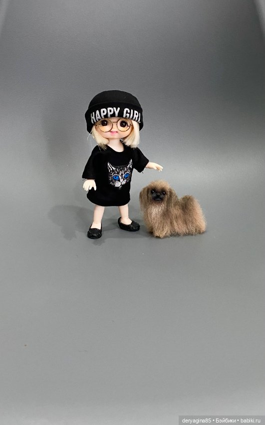 Пекинес — Валяные игрушки из шерсти: сухое валяние (фото 4)