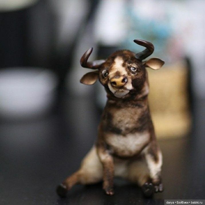 Бычок с выкройкой, автор Юлия Гастюнина