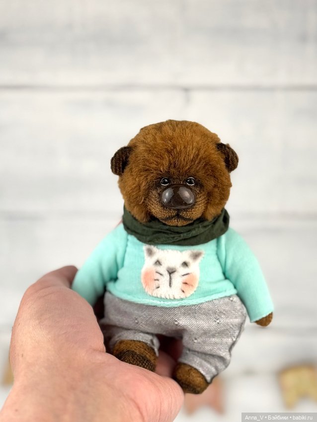 Тедди мишка Демьян — Авторские мишки Тедди и друзья: фото (фото 4)