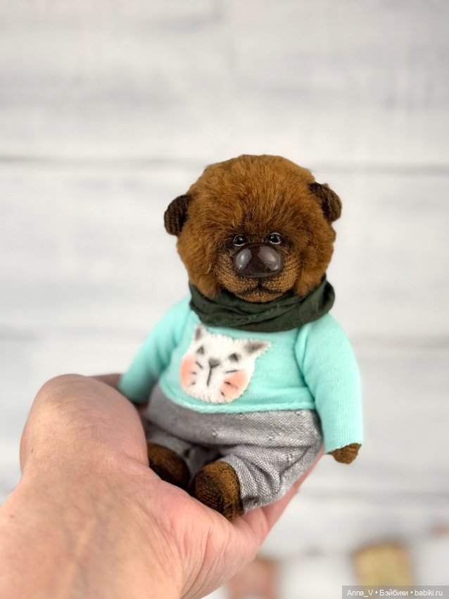 Тедди мишка Демьян — Авторские мишки Тедди и друзья: фото (фото 5)