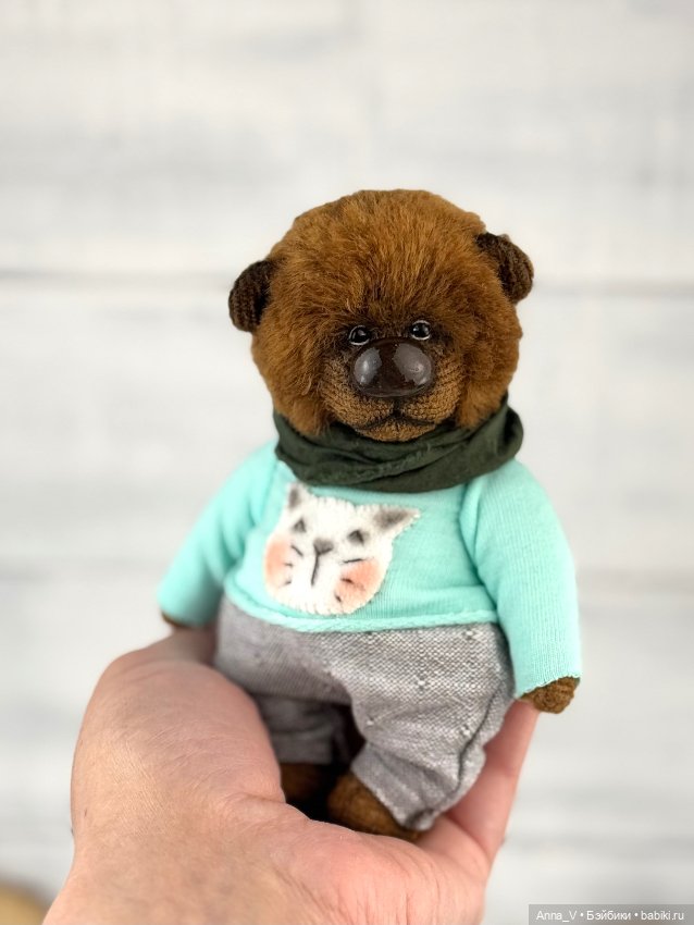 Тедди мишка Демьян — Авторские мишки Тедди и друзья: фото (фото 3)