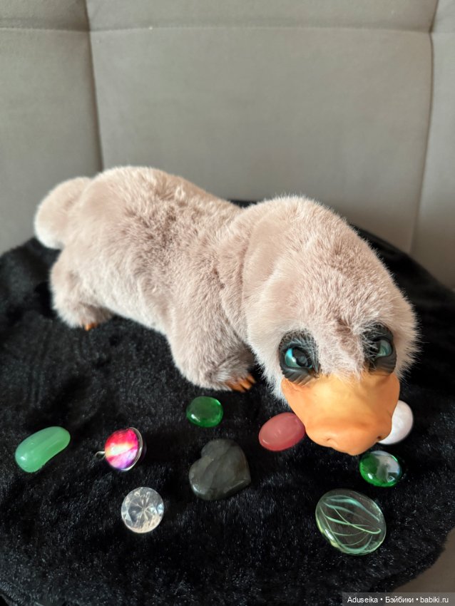 Niffler 🟰 Нюхль — Домашние фото авторских игрушек: Тедди (фото 5)