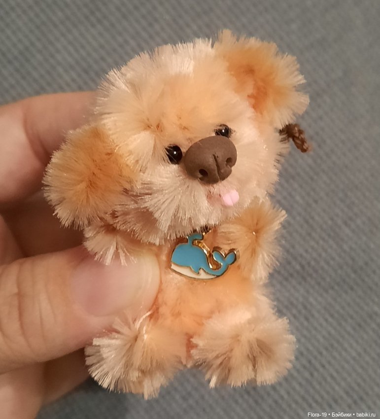 Щенок — Авторские игрушки из разных материалов: синельная проволока (фото 3)