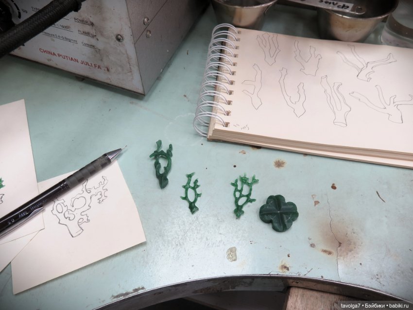 Кораллы из ювелирного воска процесс