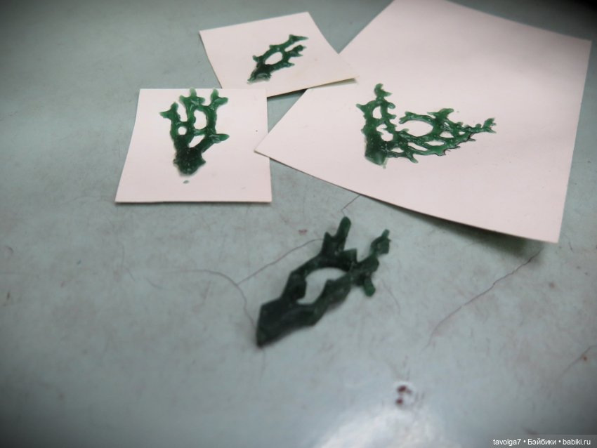 Кораллы из ювелирного воска процесс