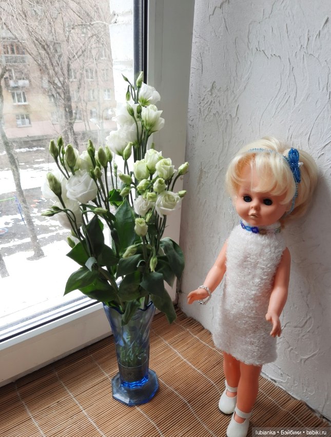 Бело-синее моё кукольно-цветочное🤍💙 (фото 4)