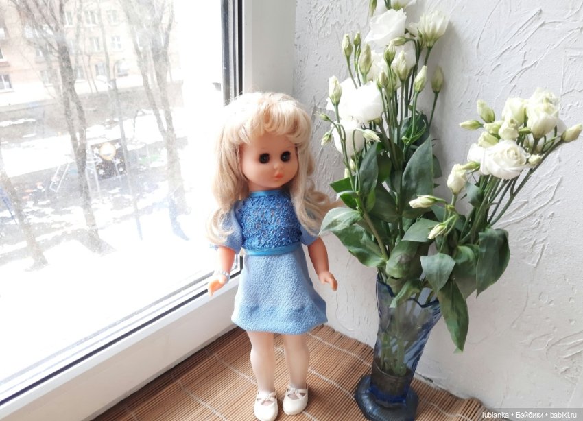 Бело-синее моё кукольно-цветочное🤍💙