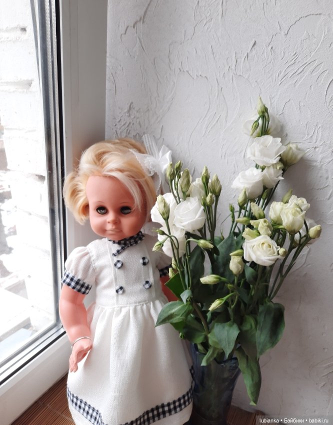 Бело-синее моё кукольно-цветочное🤍💙