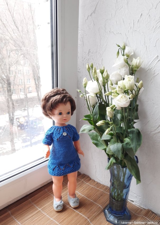 Бело-синее моё кукольно-цветочное🤍💙 (фото 5)