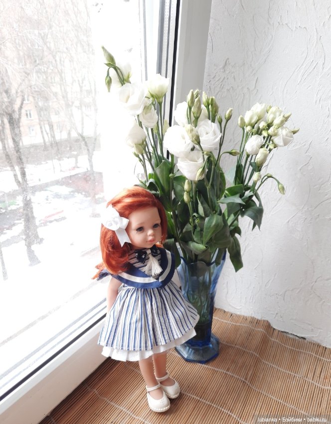 Бело-синее моё кукольно-цветочное🤍💙