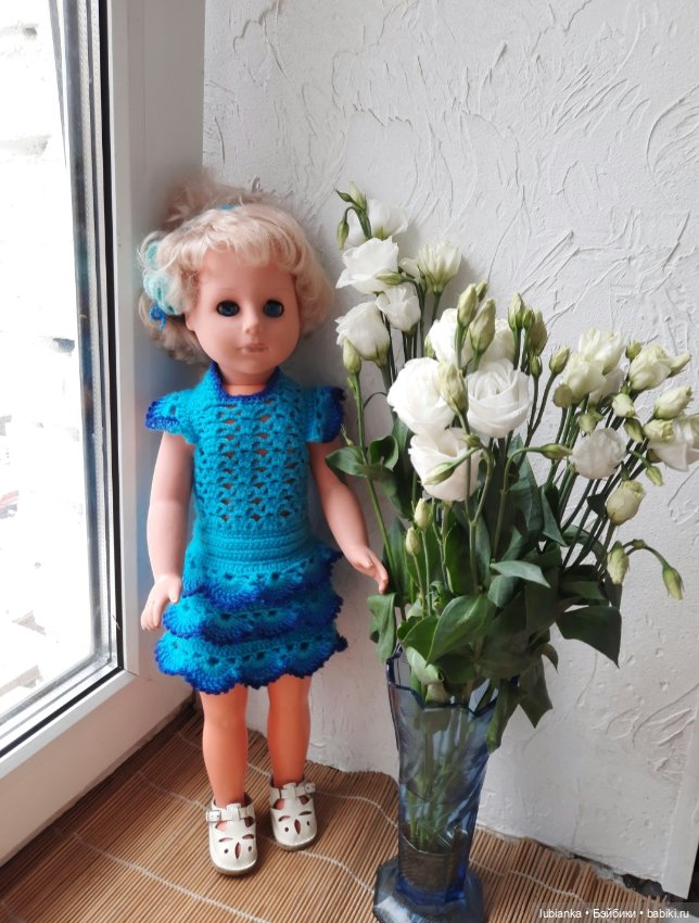 Бело-синее моё кукольно-цветочное🤍💙 (фото 7)