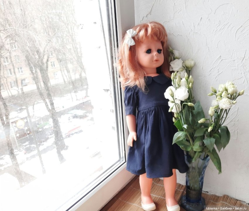 Бело-синее моё кукольно-цветочное🤍💙