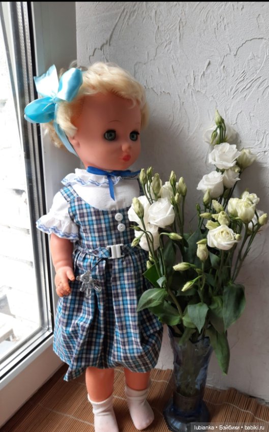 Бело-синее моё кукольно-цветочное🤍💙