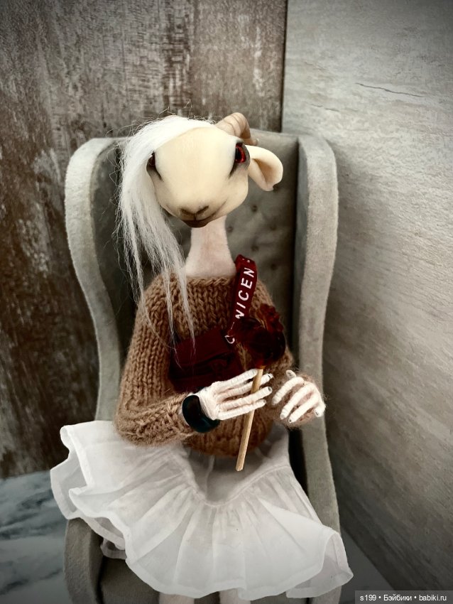 Газель — Авторские игрушки из разных материалов: синельная проволока (фото 10)