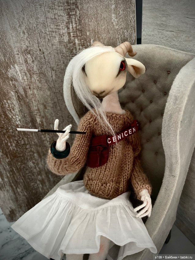 Газель — Авторские игрушки из разных материалов: синельная проволока (фото 9)