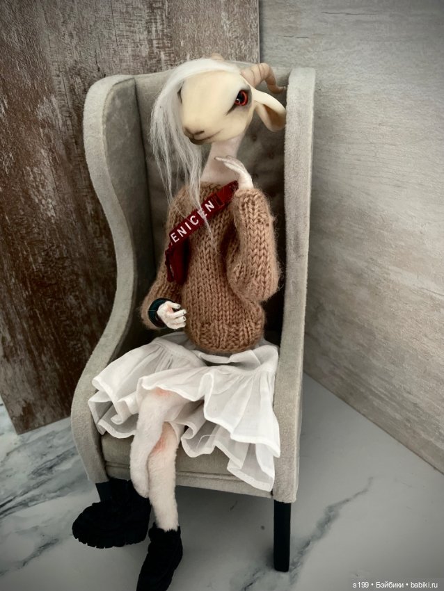 Газель — Авторские игрушки из разных материалов: синельная проволока (фото 4)