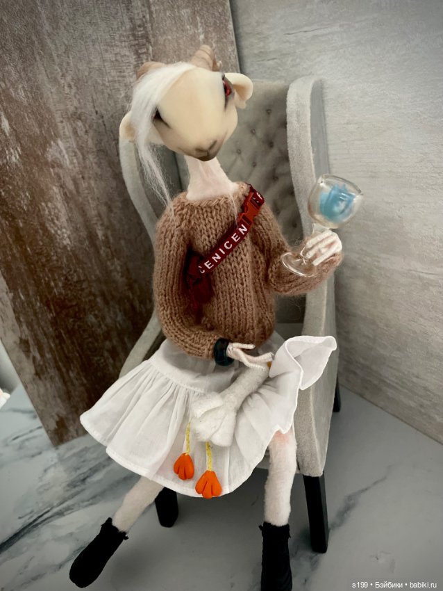 Газель — Авторские игрушки из разных материалов: синельная проволока (фото 7)