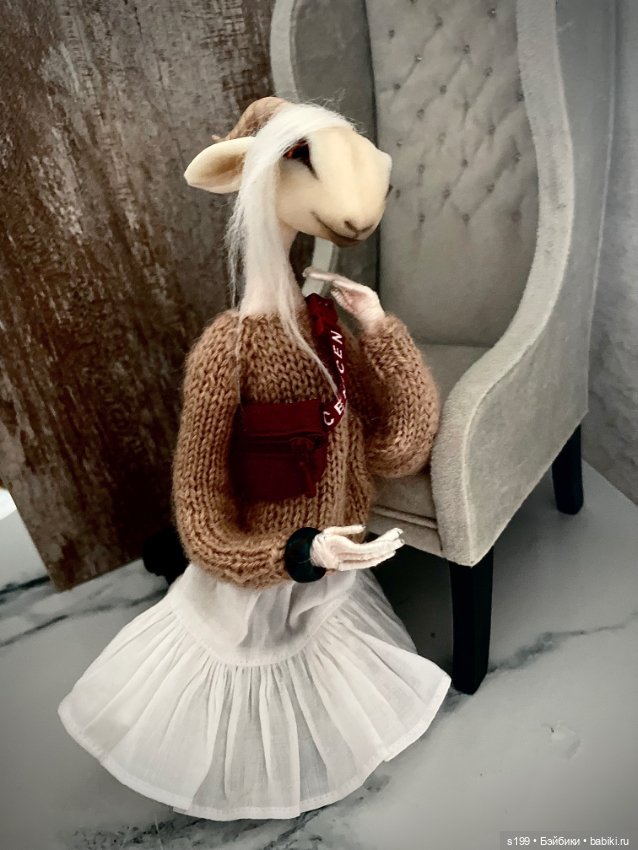 Газель — Авторские игрушки из разных материалов: синельная проволока (фото 6)