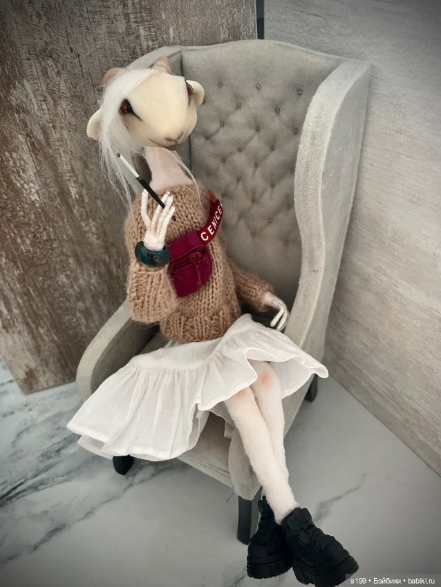 Газель — Авторские игрушки из разных материалов: синельная проволока (фото 8)