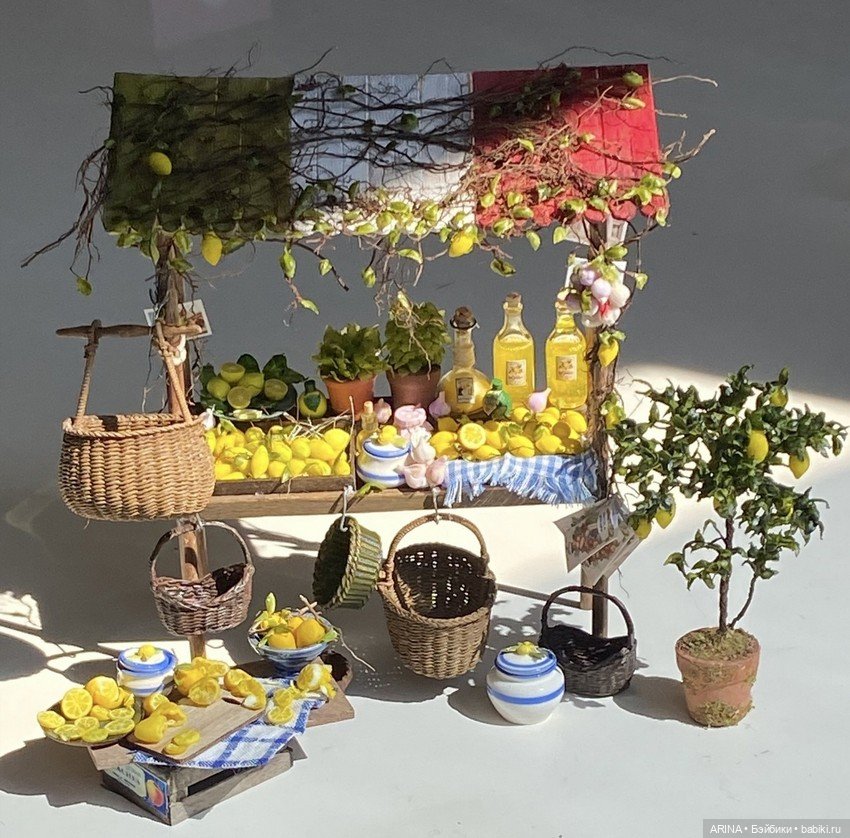 Лимонадный прилавок — Кукольная миниатюра своими руками: еда