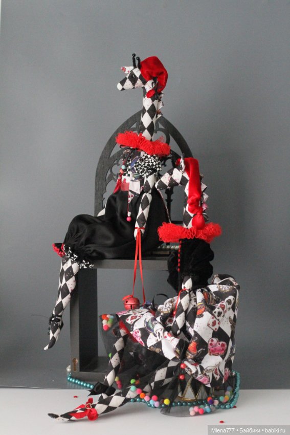 Коломбина и Арлекин — Авторские текстильные куклы: Вальдорфские (фото 9)