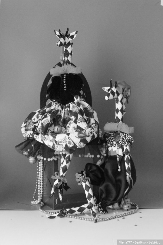Коломбина и Арлекин — Авторские текстильные куклы: Вальдорфские (фото 6)
