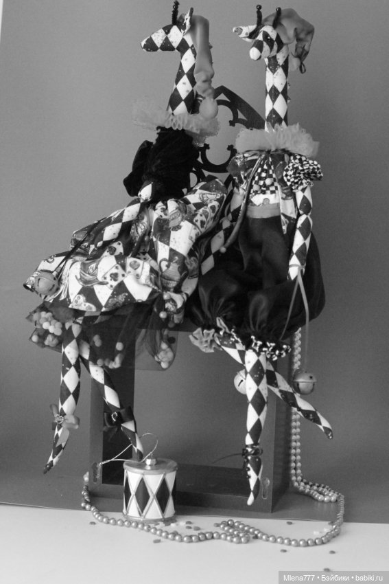 Коломбина и Арлекин — Авторские текстильные куклы: Вальдорфские (фото 10)