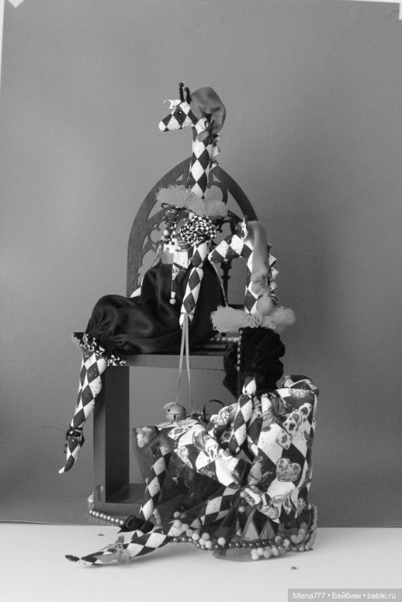 Коломбина и Арлекин — Авторские текстильные куклы: Вальдорфские (фото 8)