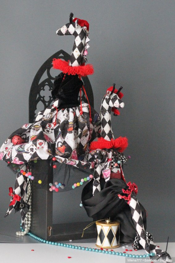 Коломбина и Арлекин — Авторские текстильные куклы: Вальдорфские (фото 4)