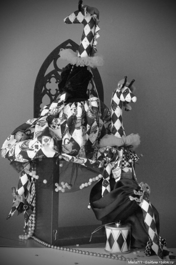 Коломбина и Арлекин — Авторские текстильные куклы: Вальдорфские (фото 3)