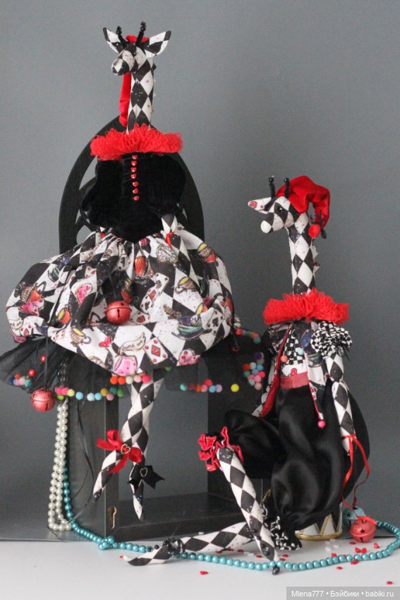 Коломбина и Арлекин — Авторские текстильные куклы: Вальдорфские (фото 7)
