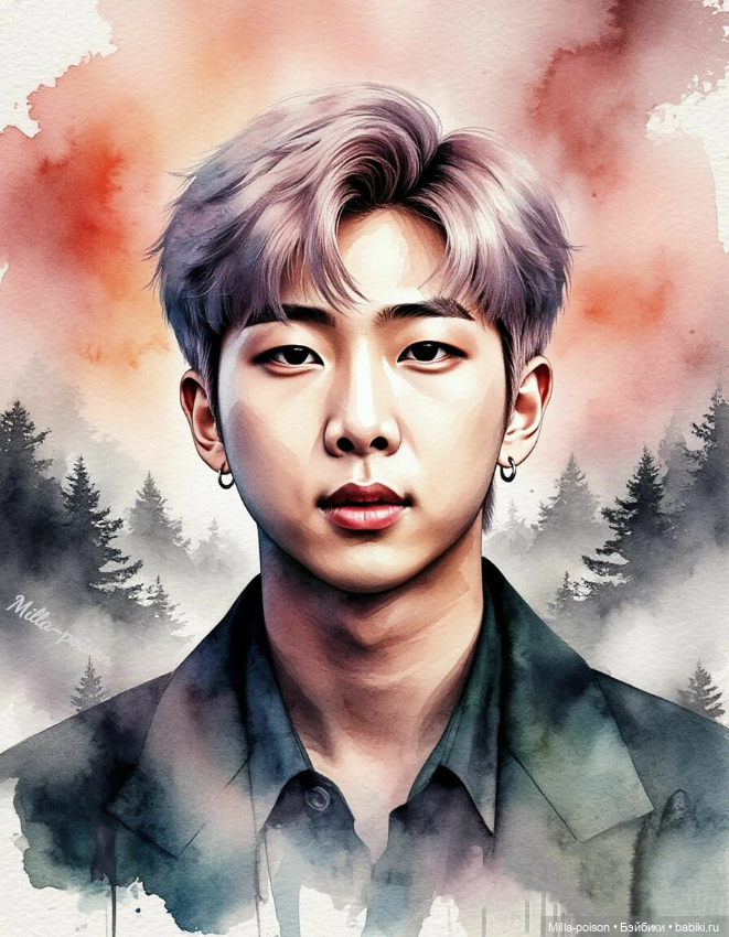 Намджун — Рисование и арт: скетчи (фото 2)