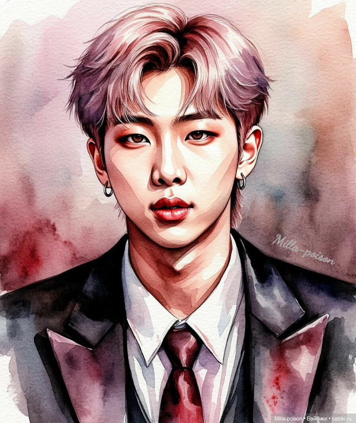 Намджун — Рисование и арт: скетчи (фото 3)