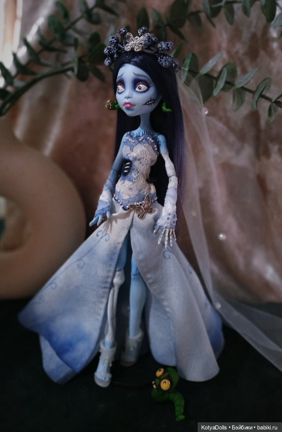 Труп Невесты Эмили ООАК — ООАК Monster High и Ever After High: репейнт (фото 7)