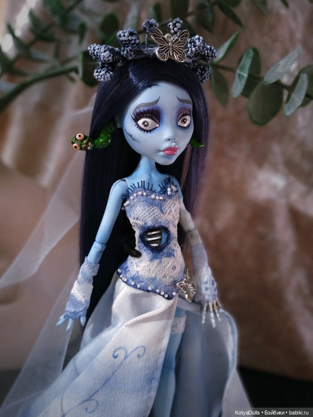 Труп Невесты Эмили ООАК — ООАК Monster High и Ever After High: репейнт (фото 9)