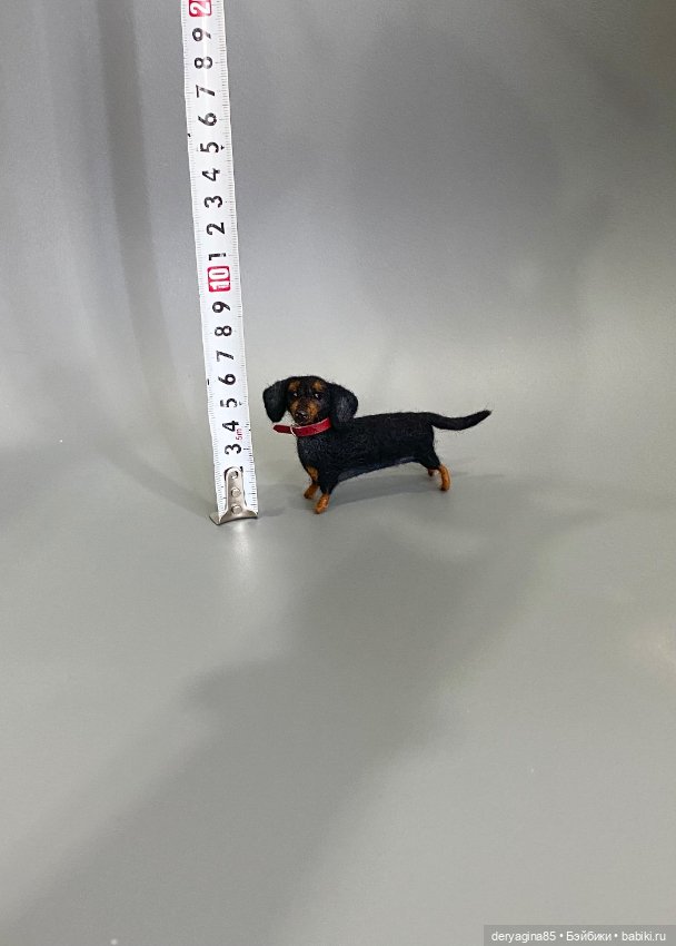 Такса — Валяные игрушки из шерсти: сухое валяние (фото 8)