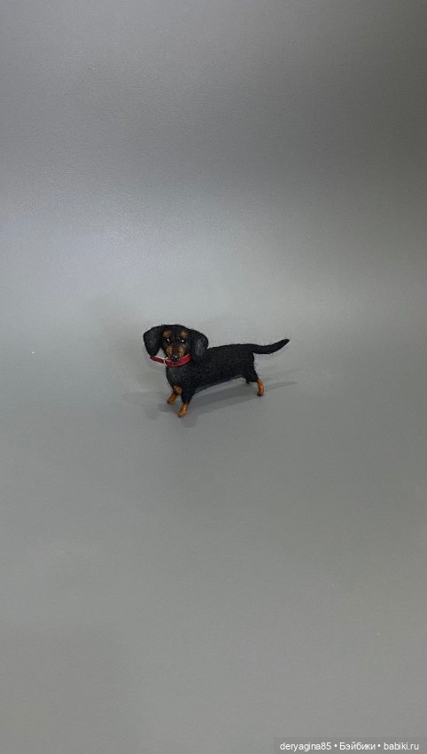 Такса — Валяные игрушки из шерсти: сухое валяние (фото 2)